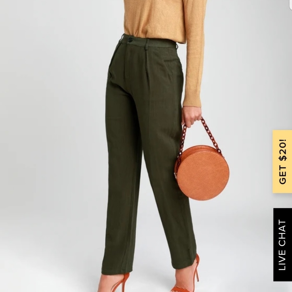 Lulus Upside Olive green pants
